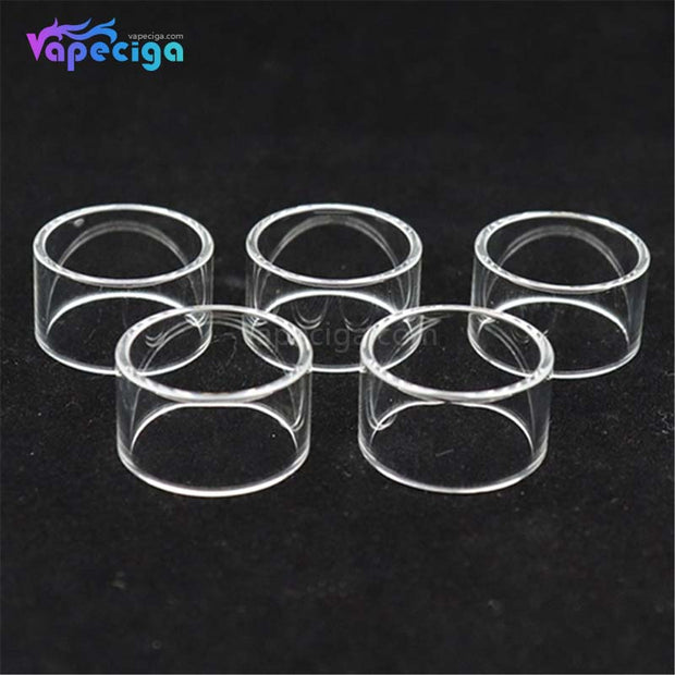 Straight YUHETEC 2ml Replacement Glass Tank Tube for Vandy Vape Berserker MTL RTA 5PCs
