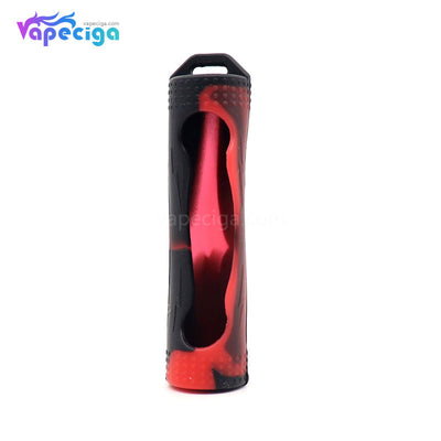 YUHETEC Silicone Protective Case Black Red for Single 18650 Battery