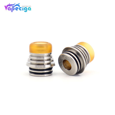 Yellow YUHETEC Universal 810 Cooling Drip Tip SS PEI Real Shots