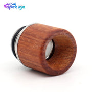 Brown YUHETEC Wood + Stainless Steel 810 Drip Tip Details