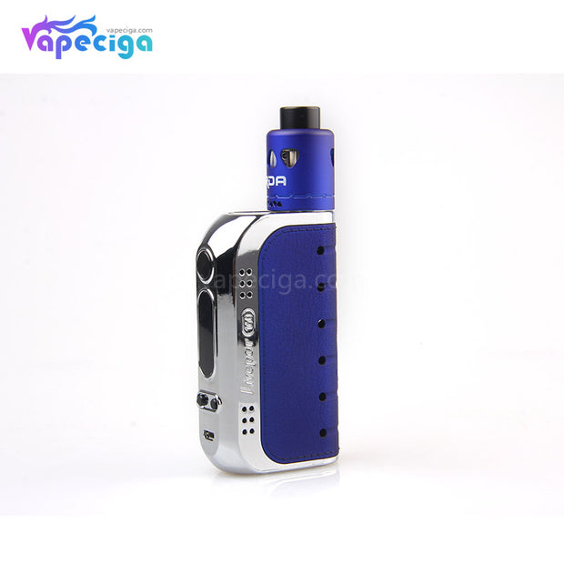 Chrome + Shine Blue Yosta Livepor TC Box Mod Kit with RDA 160W