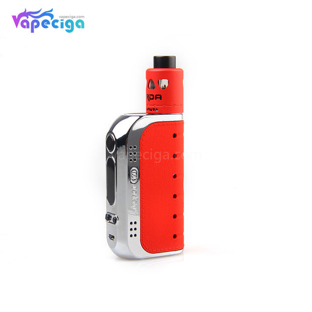 Chrome + Red Yosta Livepor TC Box Mod Kit with RDA 160W
