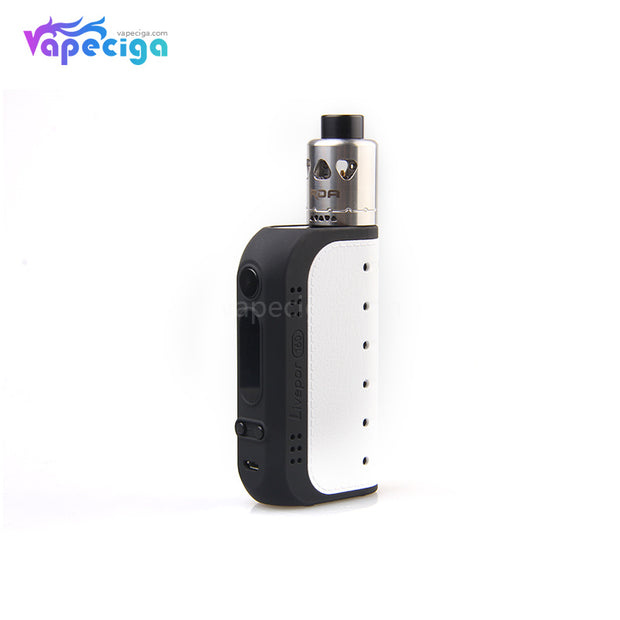 Black + White Yosta Livepor TC Box Mod Kit with RDA 160W