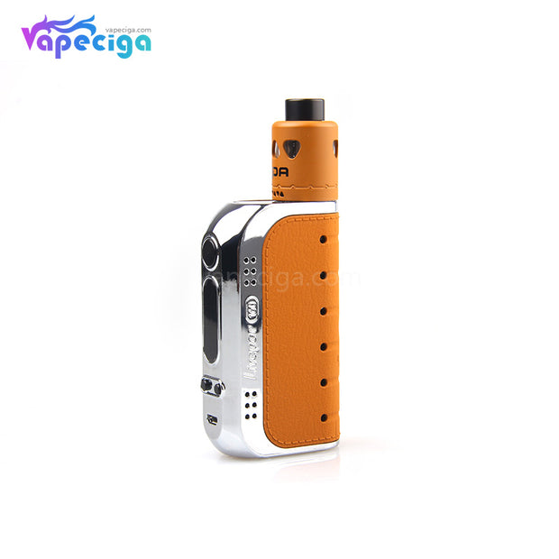 Chrome + Brown Yosta Livepor TC Box Mod Kit with RDA 160W