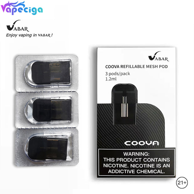 Vabar Coova Refillable Mesh Pod 1.2ml 100pcs