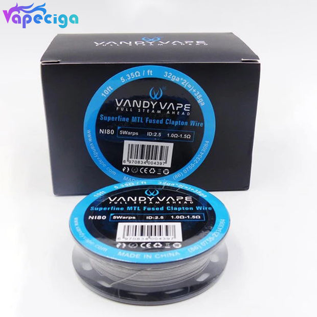 Vandy Vape A1 Superfine MTL Fused Clapton Wire for RDA / RTA / RDTA (10ft)